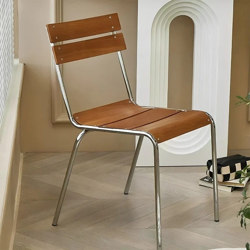 Retro nórdico cadeiras de jantar lazer design minimalista luxo cadeiras de jantar metal homestay festa móveis para casa cadeiras lscy