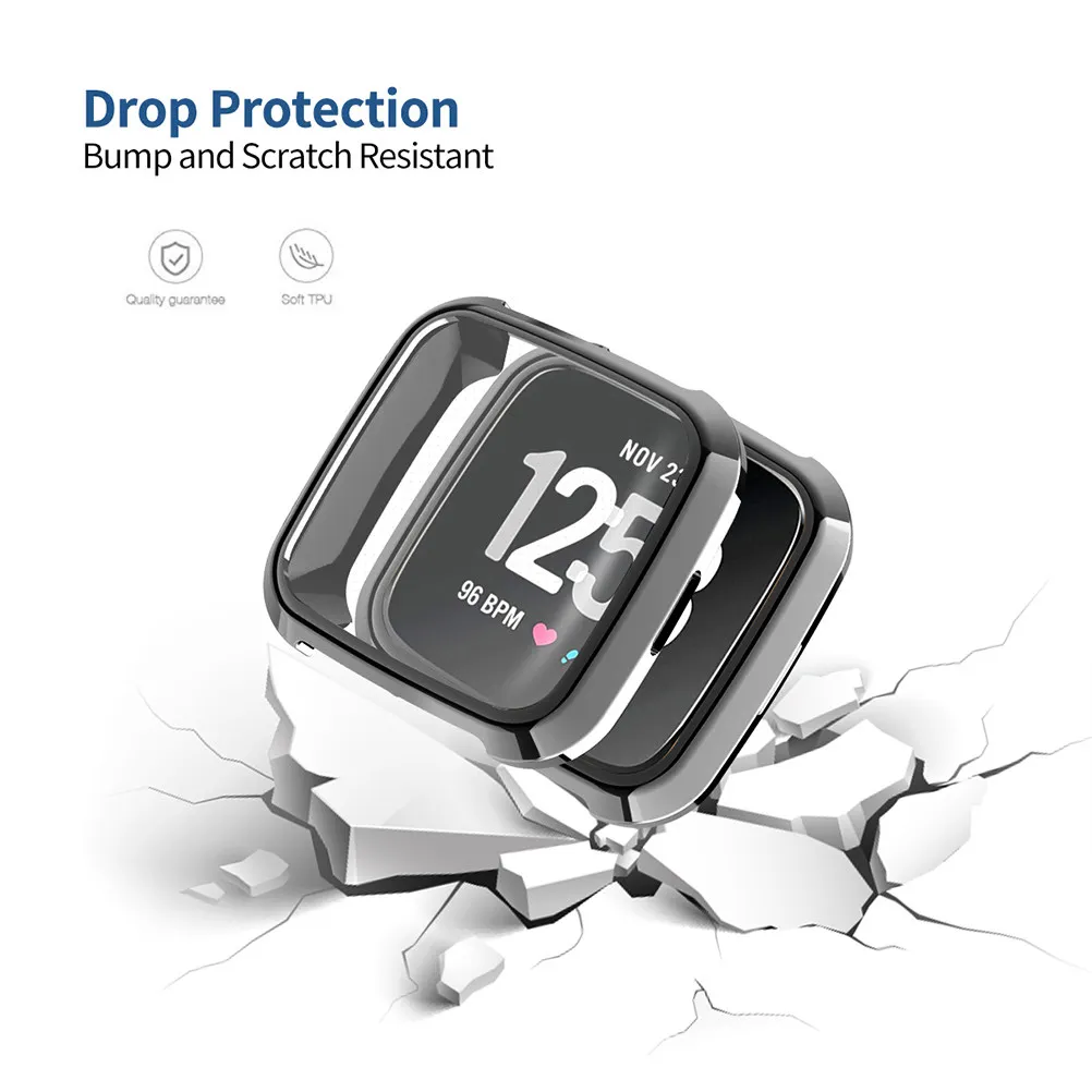 2Pcs Watch Skin Waterproof Watch For Travel Heavy Duty Smart Protective Shell Tpu Construction Full