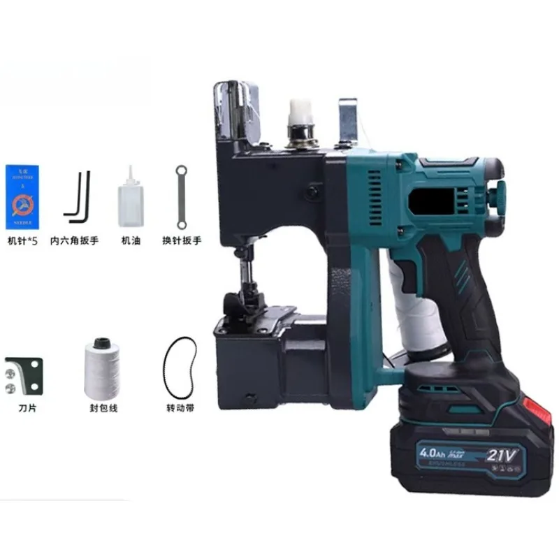 Cordless Brushless Handheld Sewing Sealing Machine Portable For Woven Rice Bag Sack Packing Stitching Tool