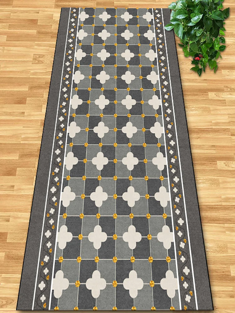 

European Style Carpet Corridor Hallway Longe Area Rugs Luxury Corridor Long Runner Passageway Doorway Floor Mats Customizable