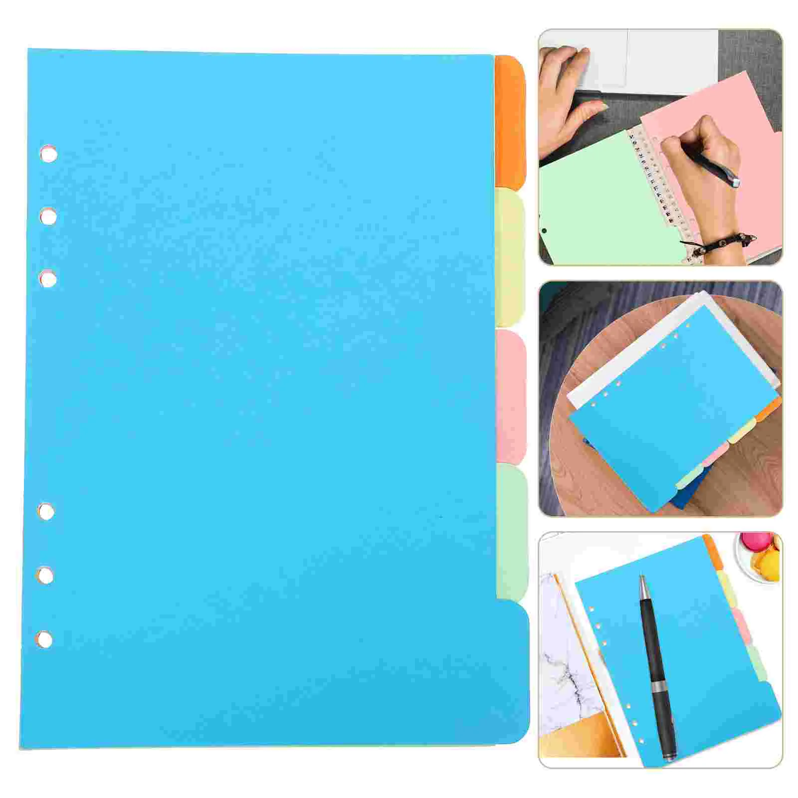 

15 Pcs A5 Index Separator Page Tabs Notepad Label Dividers Notebook Paper Classified Labels Markers