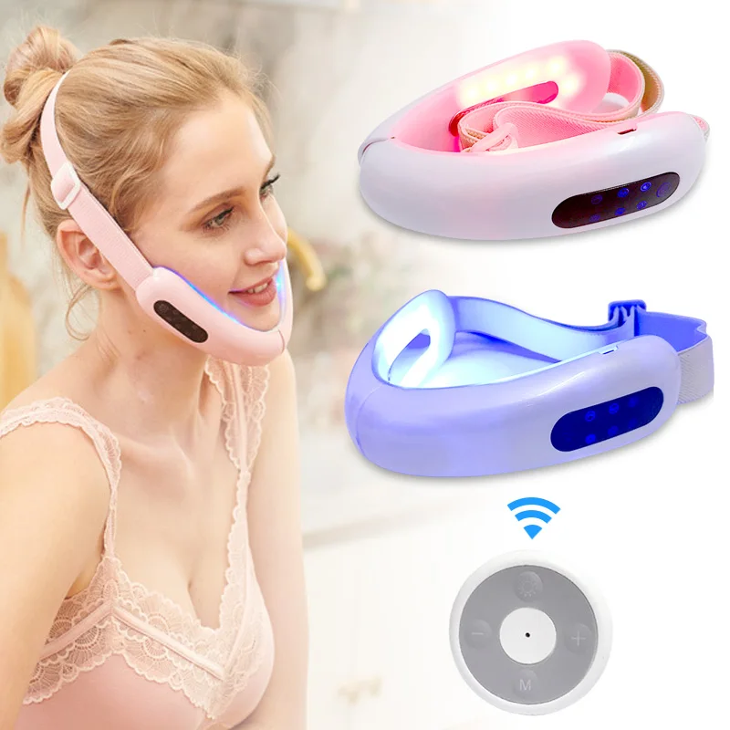 EMS Facial Lifting Massager LED Photon Therapy Facial Slimming Vibration Double Chin Remove jawline Face Lift V-shaped Cheek