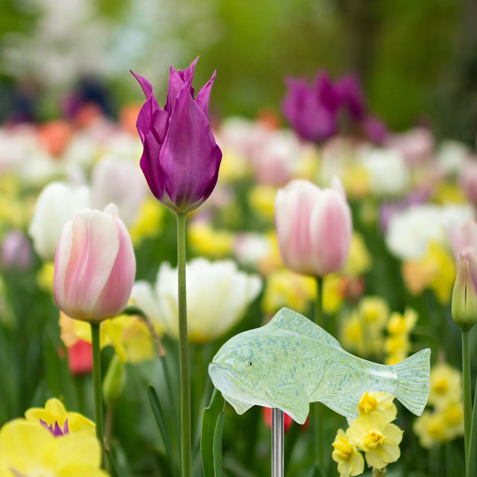 

Creative Shape Resin Garden Stake Decoration Yard Lawn Outdoor Ornament Ground Inserted Statue Resin Craft Garden Fish Adornment