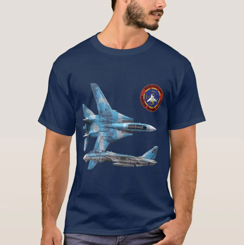 Naval  Fighter Weapons School F-14 Tomcat T-Shirt 100% Cotton O-Neck Summer Short Sleeve Casual Mens T-shirt Size S-3XL