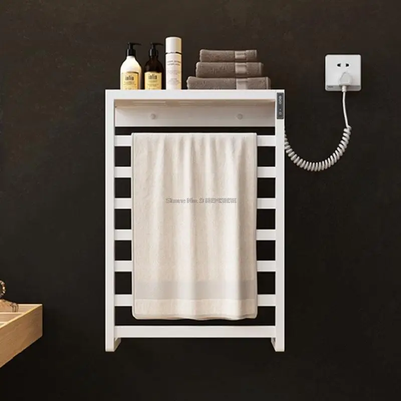 Smart Perforation-freies Elektrische Heizung Handtuch Rack Haushalt Bad Desinfektion Handtuch Trocknen Rack Bad Handtuch Rack