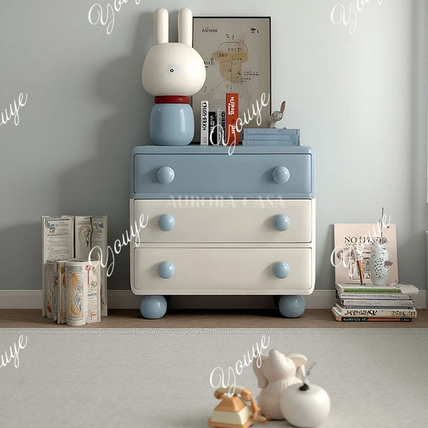 

N63 Современный минималистичный комод, новый комод-буфет, креативный французский прикроватный столик для детей