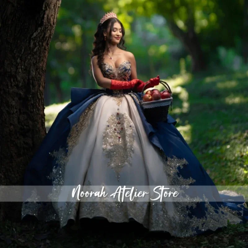 Angelsbridep Customized 2026 Royal Blue Ball Gown 15 Years Old Quinceanera Dresses Satin Prom Party Dress Vestido De 15 Años
