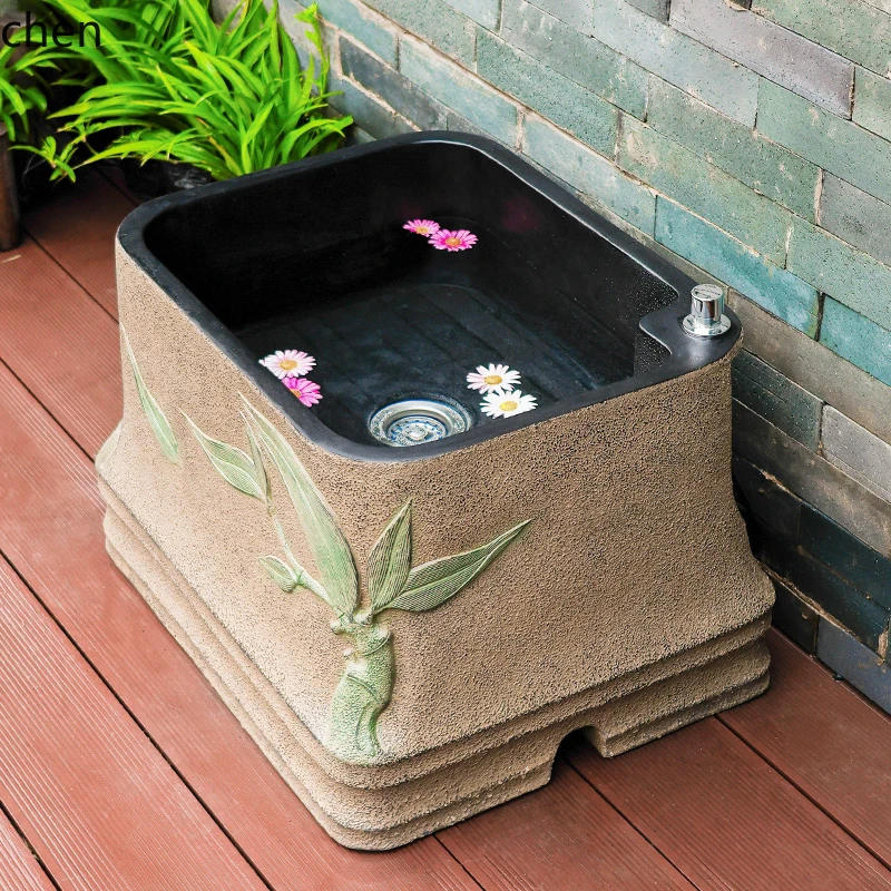 Courtyard Outdoor Garden Terrace Sink Wash Yard Mop Pool Balcony Creative Wash Mop Pool