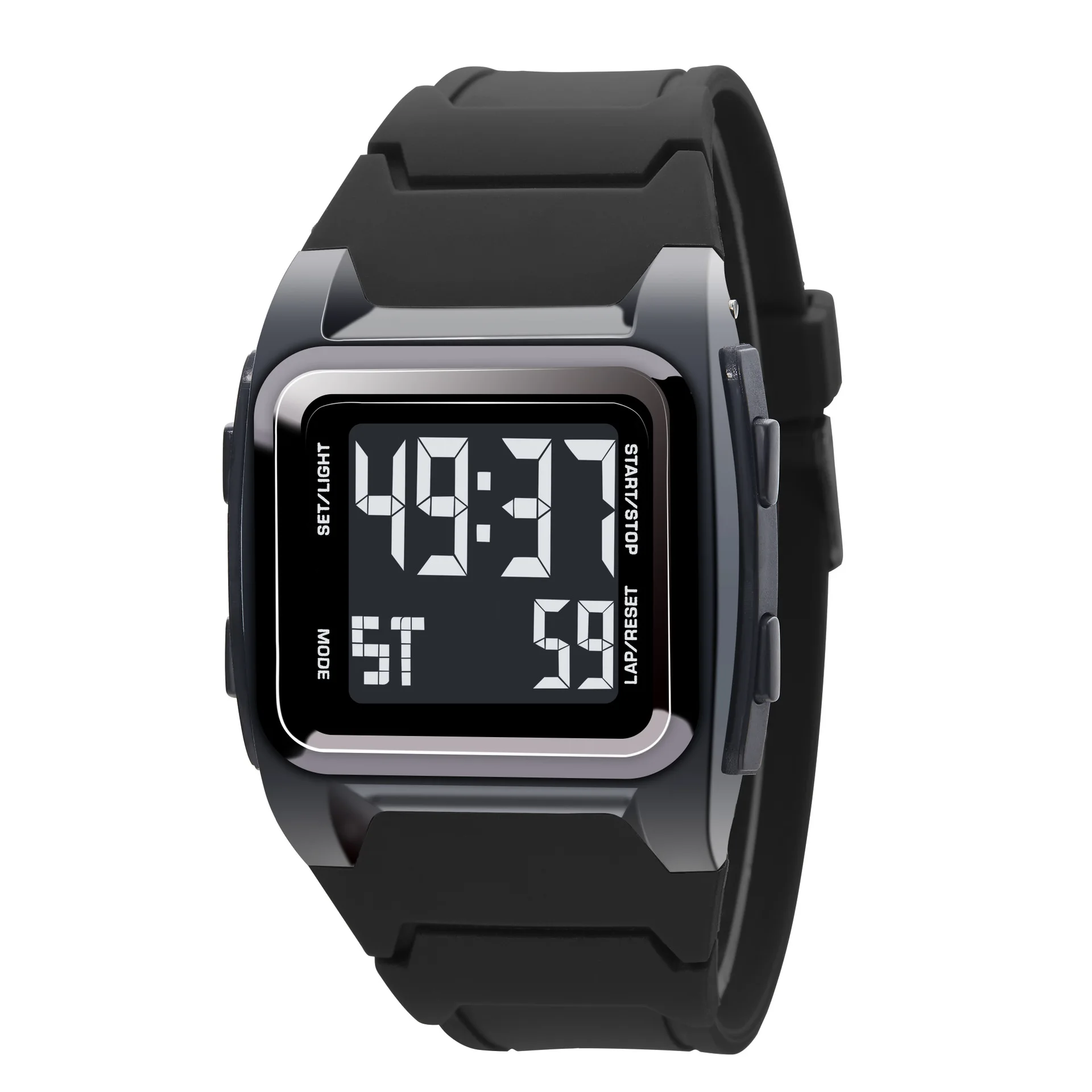 YIKAZE-reloj deportivo multifunción para hombre, pulsera electrónica Digital LED, resistente al agua hasta 50M, con calendario semanal