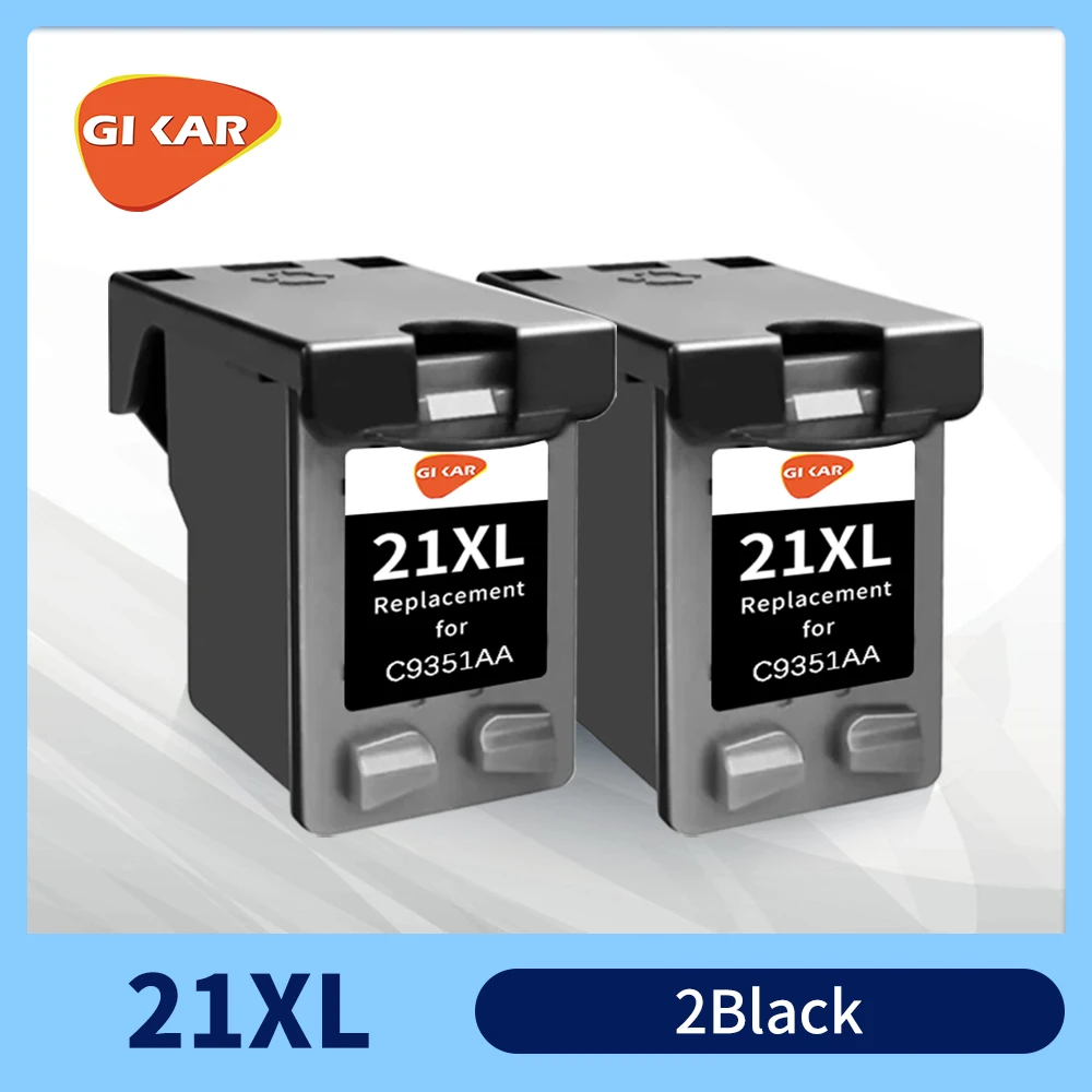 GIKAR Remanufactured HP21 XL HP22 XL Ink Cartridge For HP Deskjet 3910 3915 3918 3930 3940 D1311 D1320 D1330 D1530 D1560 Printer