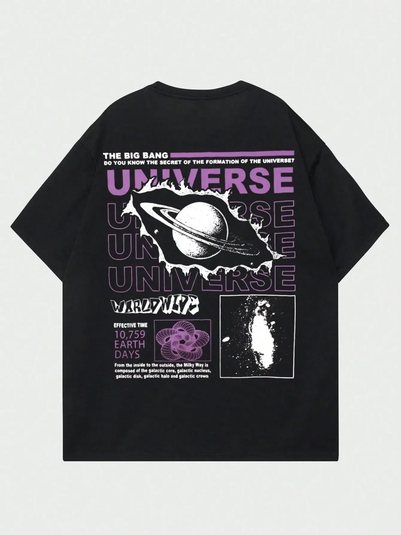 

The Secret Of The Big Bang In The Universe Men T Shirts Summer Cotton T-Shirts Breathable Clothes Hip Hop Street Tees