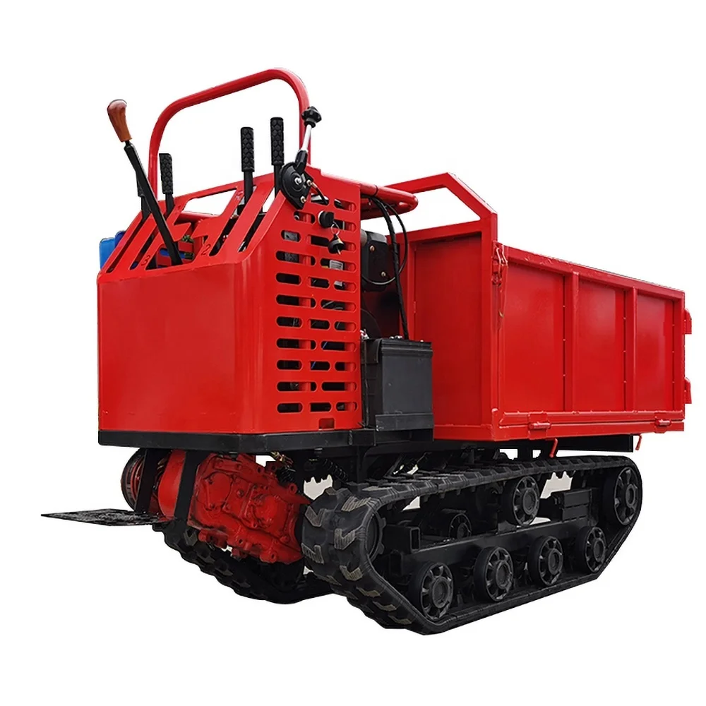 Mini Crawler Carrier Agricultural Orchard Mountain Diesel All-Terrain Small Dump Truck