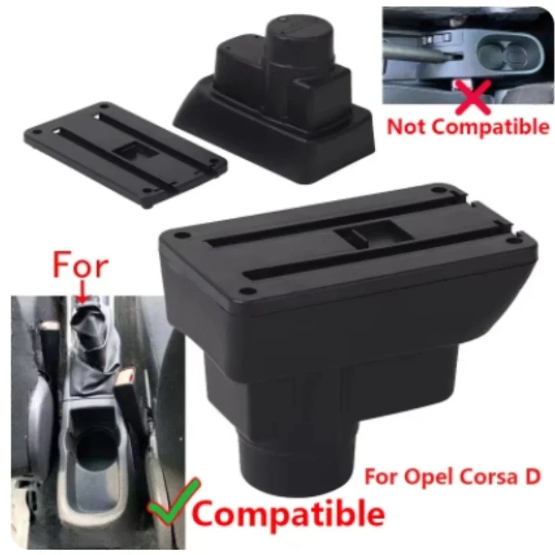 New luxury For Opel Corsa D Armrest box For Opel Corsa Car armrest Backrest Interior Retrofit part Accessorie easy installation