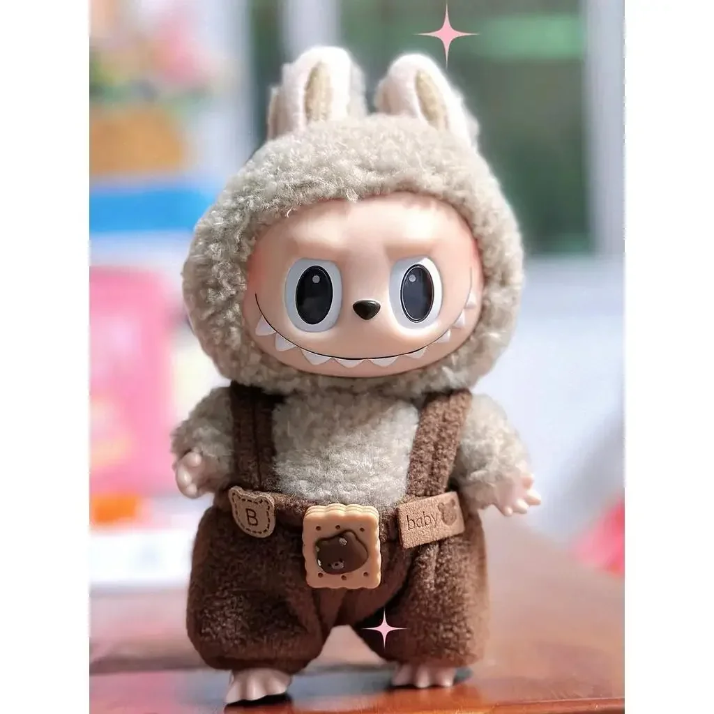 سراويل صغيرة لطيفة مع صندوق ربط 15 سم مع حزام معكرون لدمية لابوبو (بدون دمية)