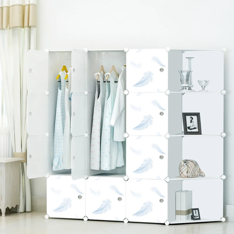 

Partitions Storage Wardrobe Organizer Clothes Plastic Minimalist Wardrobe Cupboard Design Guarda Roupa Lounge Suite Furniture