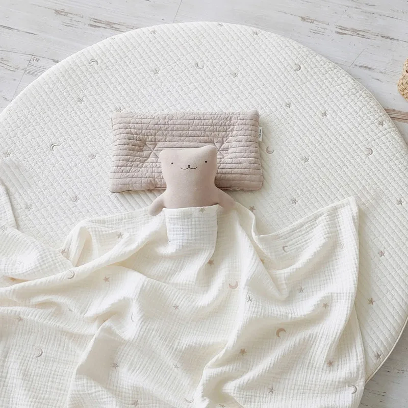 

Ins Korea Baby Children Three Layers Six Layers Cotton Cotton Blanket Spring and Summer Thin Children's Quilt Baby Blanket