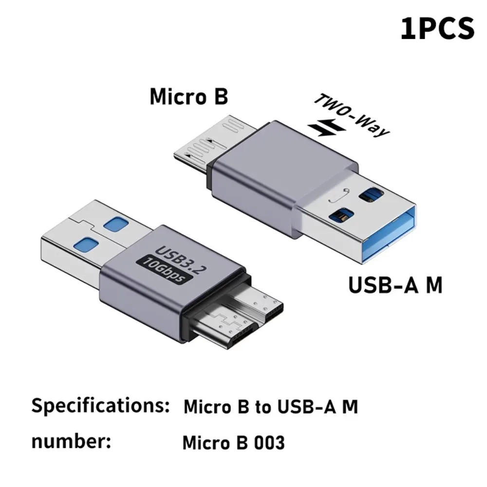 High Speed USB 3.0 Micro B Adapter Type-C Connector Male To Female USB C Female Adapter USB 3.0 Standard Micro B Interface