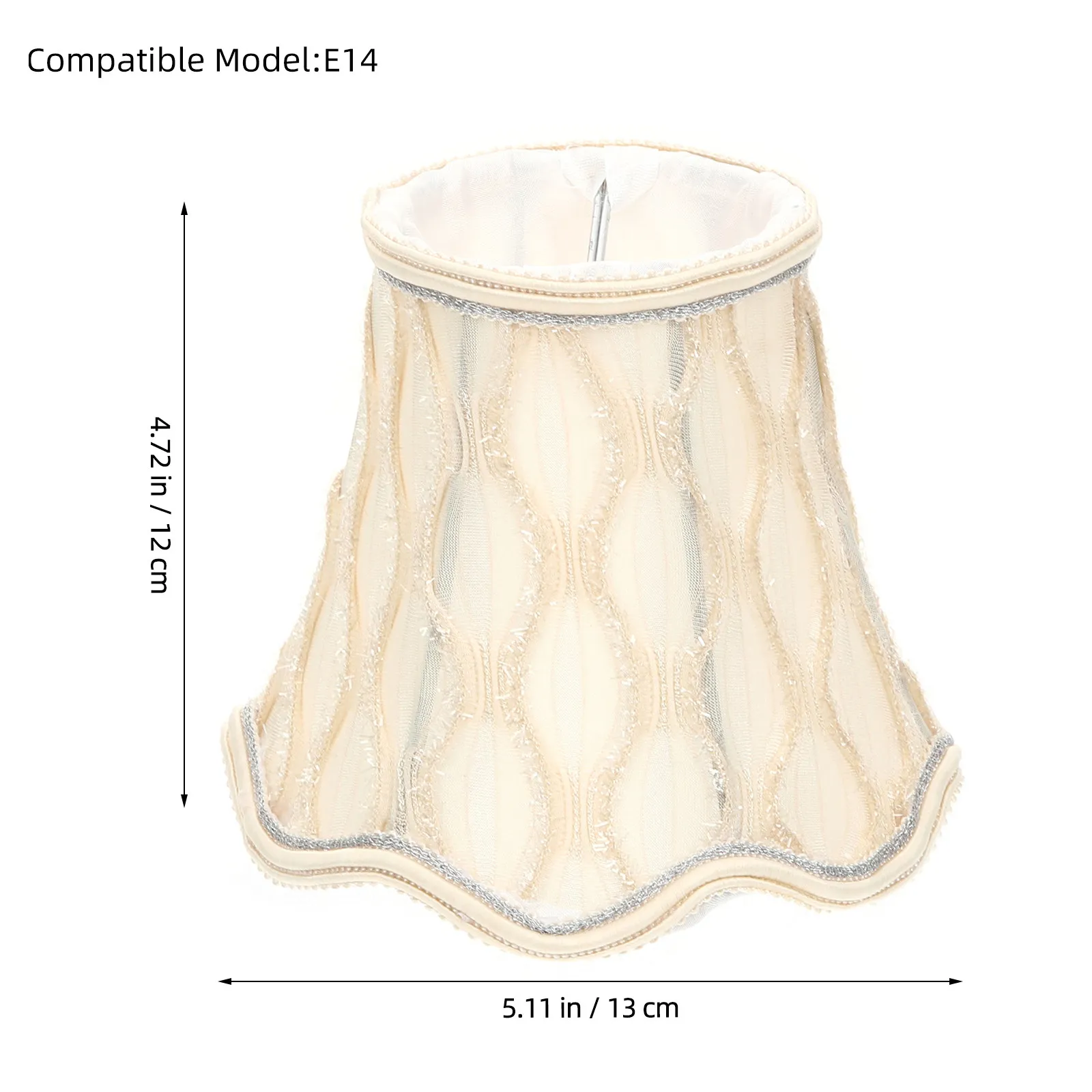 Lamp Shade Cloth Vintage E14 E27 Socket Clip on Wall Light Cover Navy Lampshade for Desk Floor Table Lamp Drum Shade Indoor