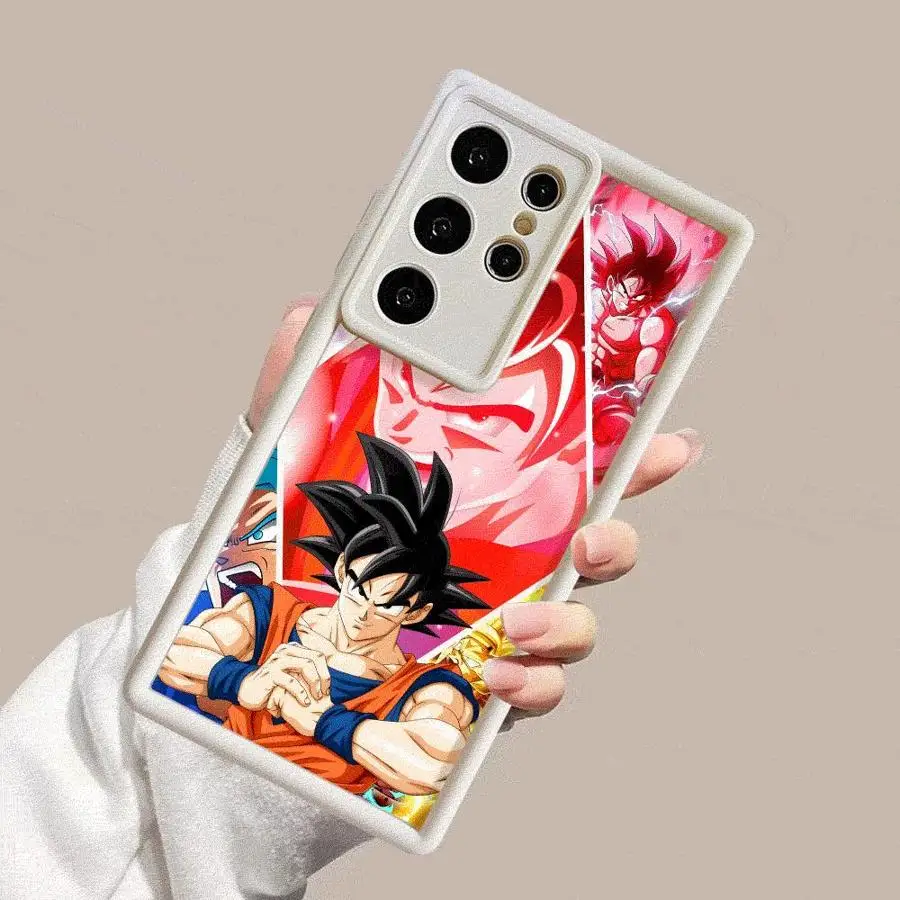 Soft Shell Phone Case for Samsung Galaxy S21 S24Ultra S22 S25 Ultra S25 Edge S20FE S24 Plus S23 FE Dragon Ball Son Goku