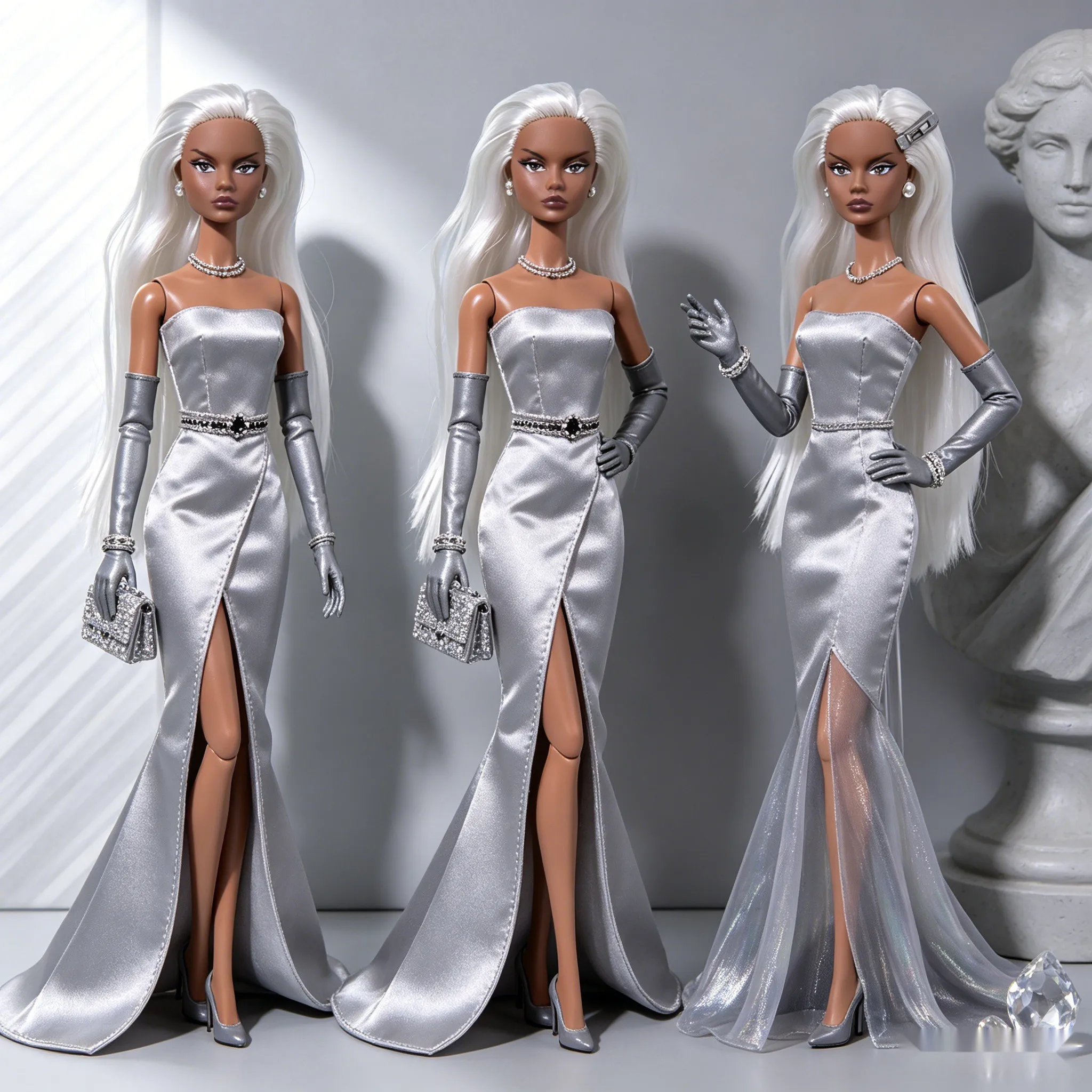 1. 12 Inch 1/6 Scale BJD MJD Supermodel Doll,Posable Articulated Collectible Figure,Delicate Makeup,No Clothes