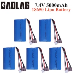 7.4V 18650 5000mAh 30C akumulator Lipo do Wltoys 10428/12428/12423 części do zdalnie sterowanego samochodu akumulator 7.4v do Wltoys144001 A959-B A969-B