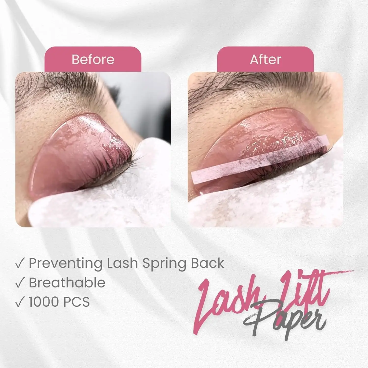 Libeauty Lash Lift Paper 1000PC Lash Perm Paper Reusable Lash Lift Ribbon Lash Lift Tool Prevent Eyelashes For Eyelashes Lifting