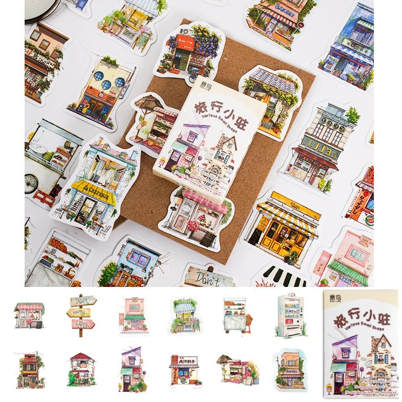 46pcs/30pcs/box Cute Strawberry Fresh Fruit Plants Florals Coffee Theme Magician Diary Journaling DIY Creative Seal Stickers