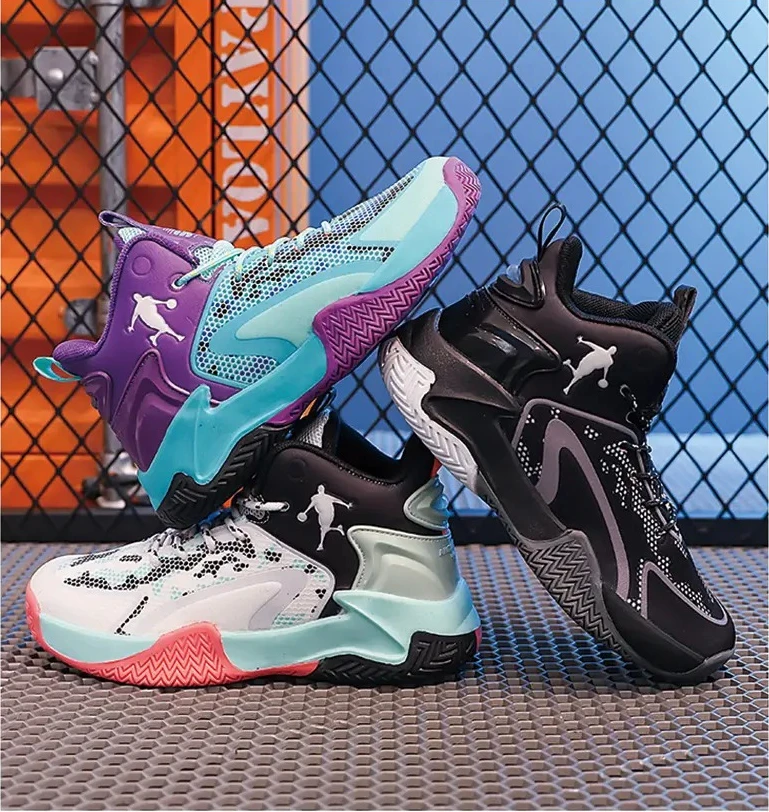 

High quality Youth Basketball Shoes High-Top Mesh Breathable Non-Slip Wear-Resistant Student Game Shoes kids sneakers