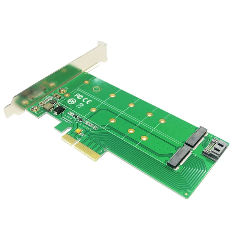 PCIE4.0 a 2 porte M.2 (chiave B/M) scheda adattatore protocollo NVME/SATA per alimentazione a doppia tensione Ssd 22110 2280 2260 2242 2230