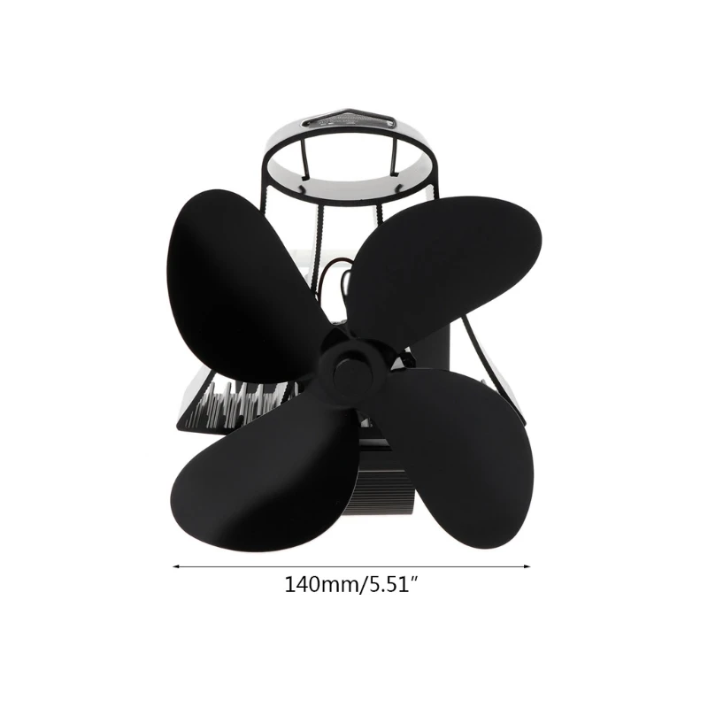 

Y1UB Heat Powered Fan Quiet Efficient Fireplace Fan for Wood Log