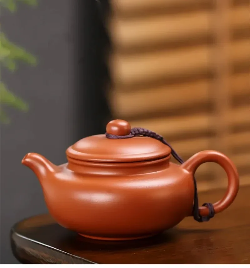 Antique Yixing Purple Clay Tea Pot Raw Ore Zhu Mud Xishi Teapot Handmade Ball Hole Filter Beauty Pot Traditional Zisha Tea Sets