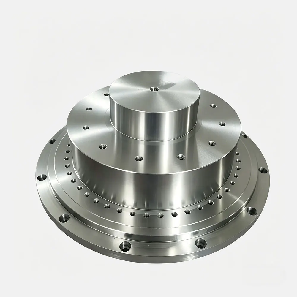 Machine Tool Spindle Shaft Core Flanged CNC Machined Metal Part for Industrial Equipment Assembly