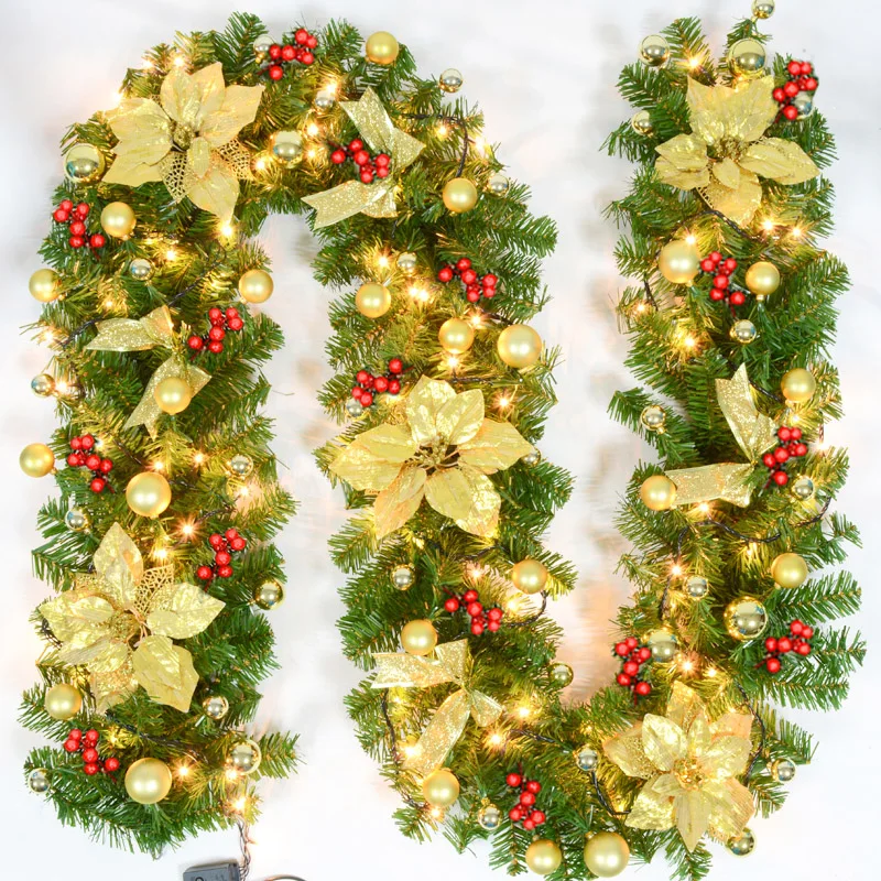 

2.7 meters Christmas rattan Christmas tree wreath wall hanging door hanging hotel shopping mall scene layout