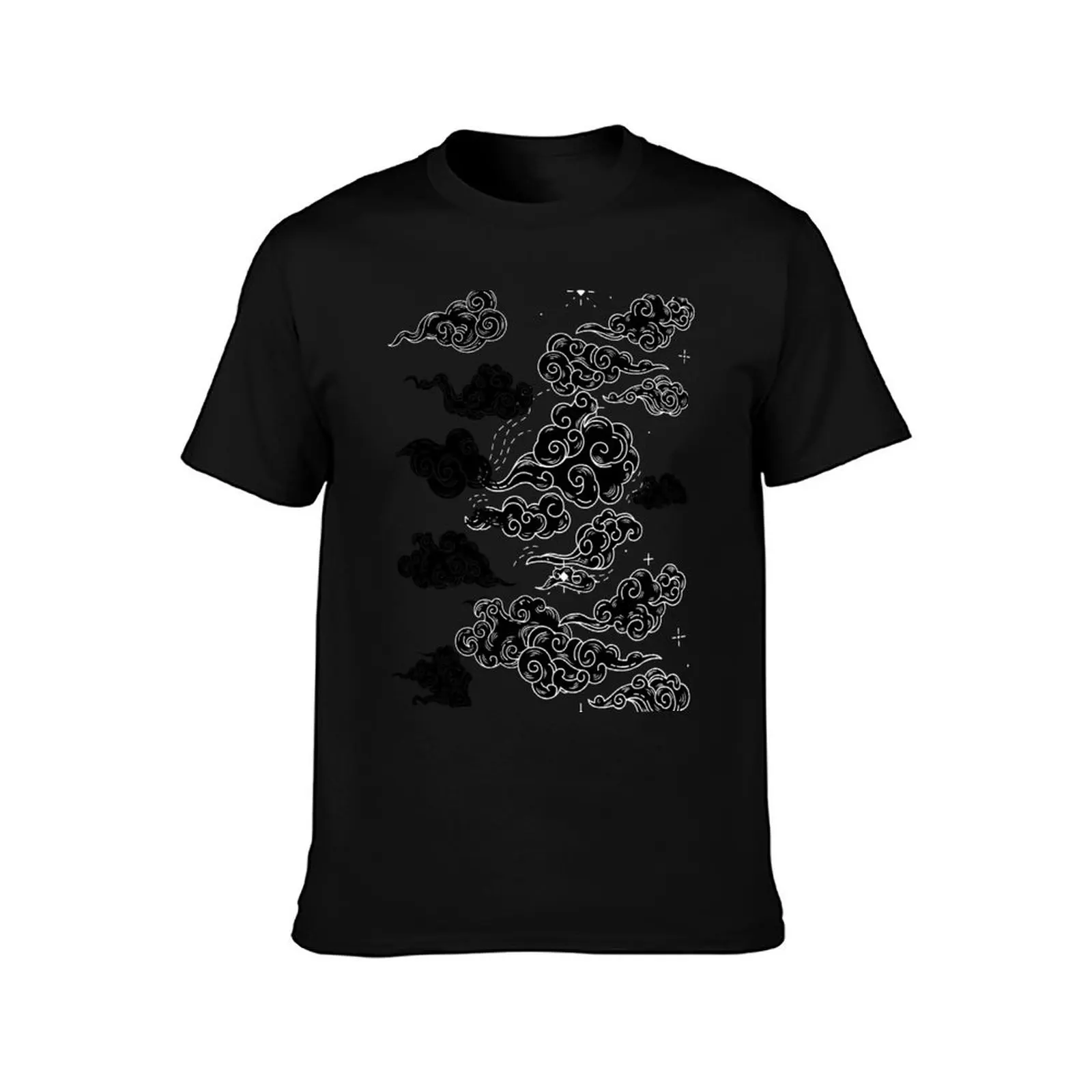 Japanese nihonga style cloud pattern T-Shirt Blouse essential t shirt anime t shirts tshirts for men