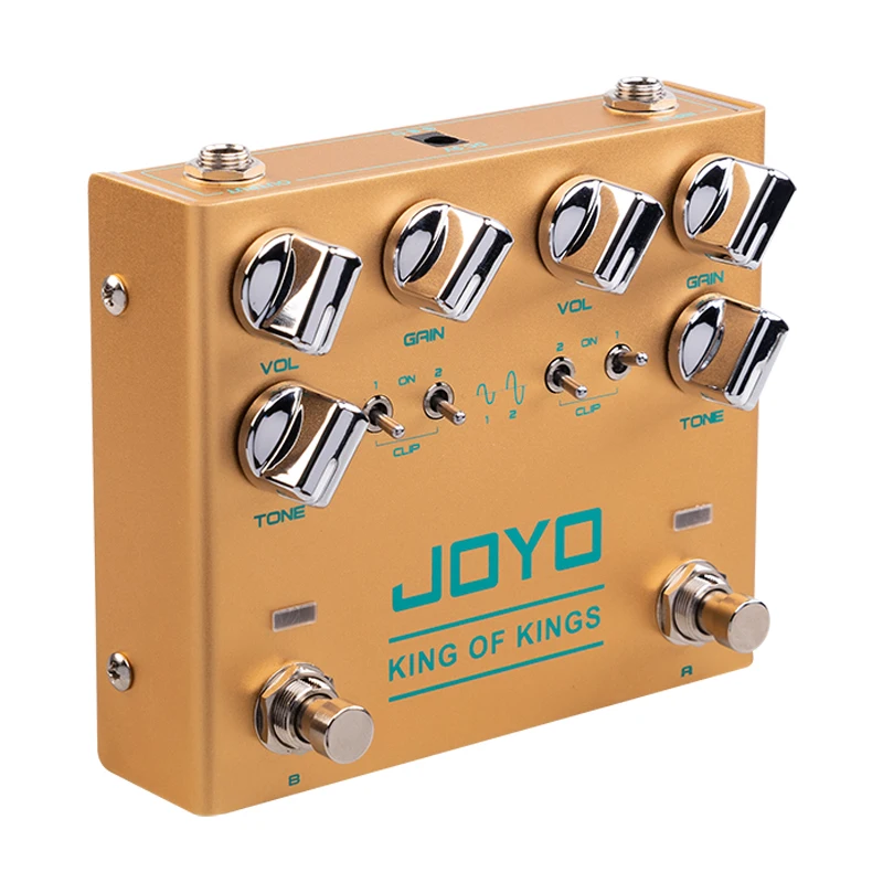 JOYO-R-20 King of Kings Vintage Overdrive Pedal, Classic Effect, Electric Guitar, CRUNCH DISTORTION