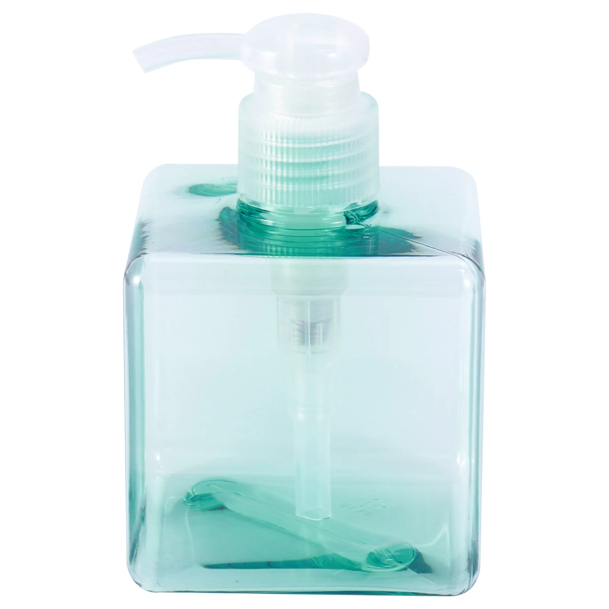 250 مل 8.4 أوقية مضخة مربعة فارغة قابلة لإعادة الملء شفافة زرقاء لمضخة حاوية توزيع الشامبو والصابون السائل #2