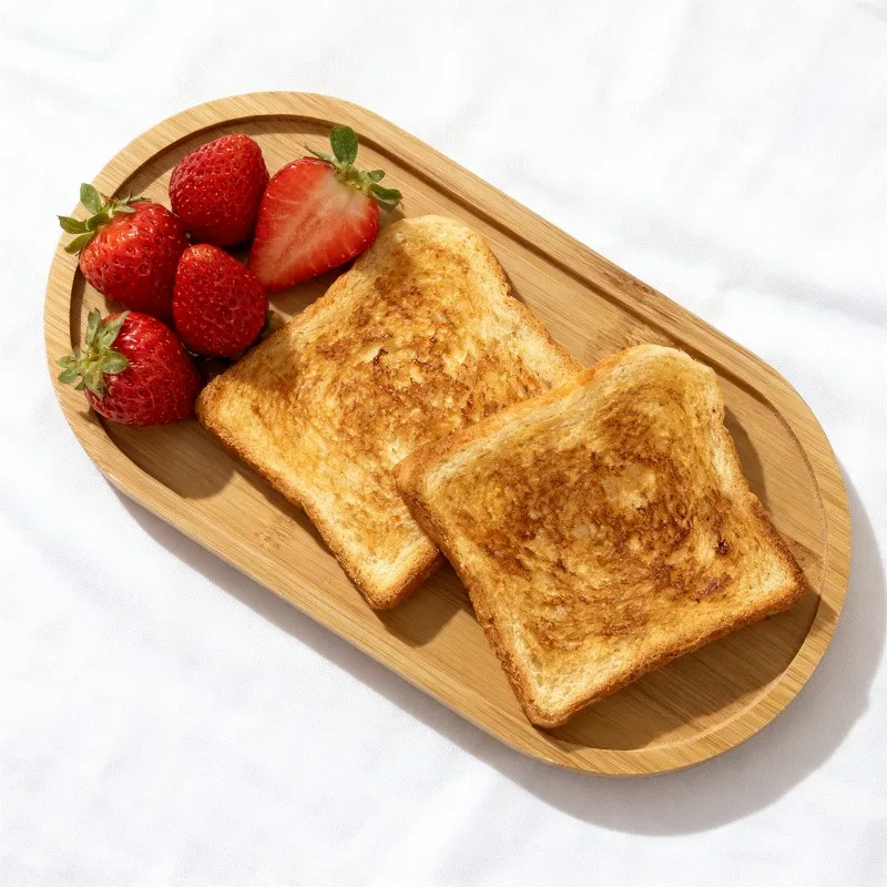 

2PCS Bamboo Tray Multi Use Wooden Saucer for Plants Cup Coaster Kitchen Decor Flower Pot Stand Coffee Tea Dessert Server