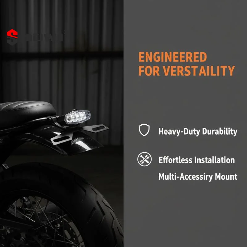 Motorcycle Parts Modification Universal Foldable Taillight Bracket License Plate Light License Plate Light Fixing Bracket 1PC
