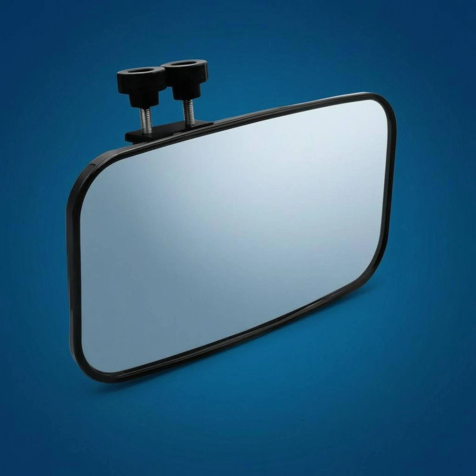 Yacht Rearview Mirror Clamp on Mount Wide Angle Marine Mirror Clear Rear Visibility for Crowded Marina and Boating Use