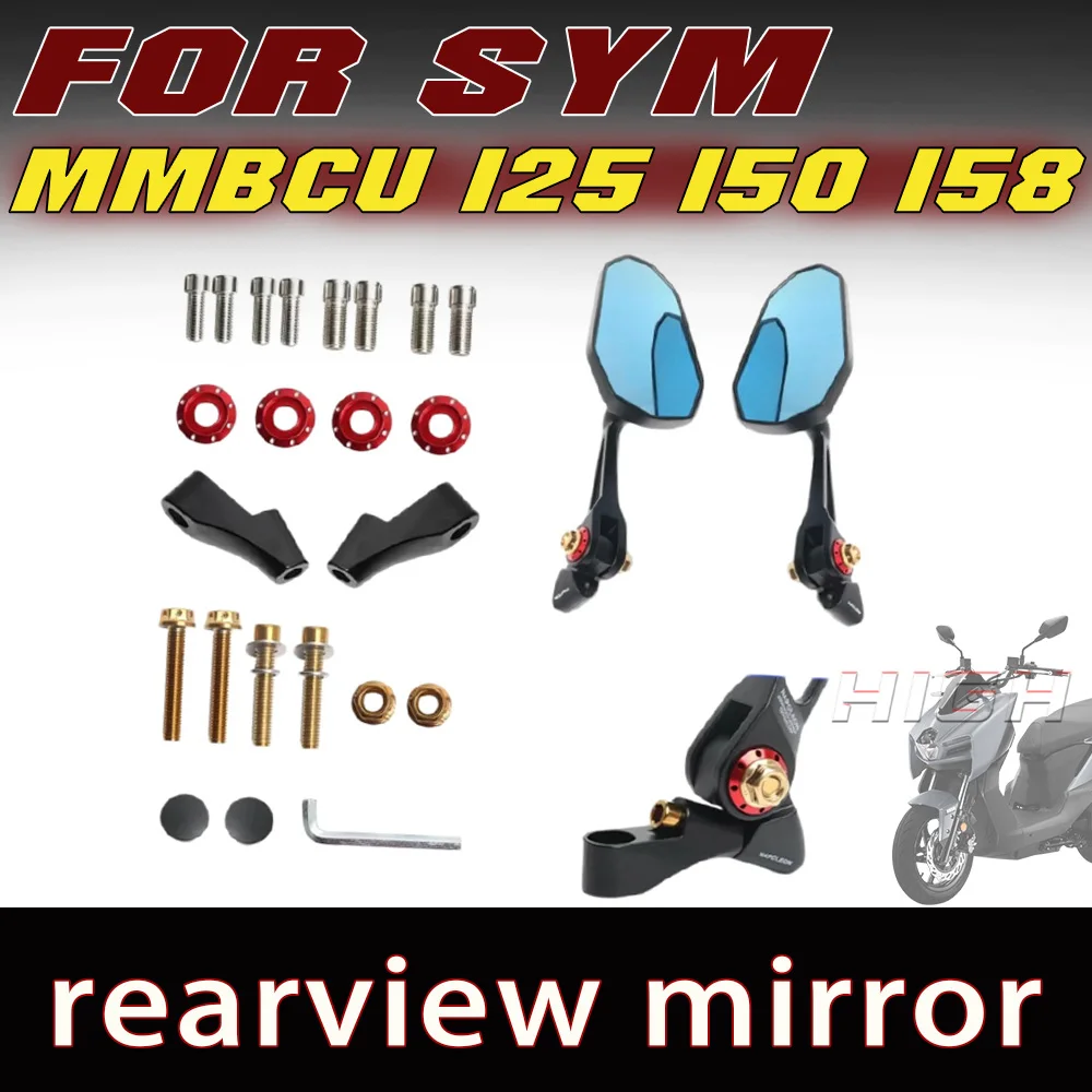 Modified Rearview Mirror Anti-Glare Side Mirror Fit FOR SYM MMBCU 125 150 158