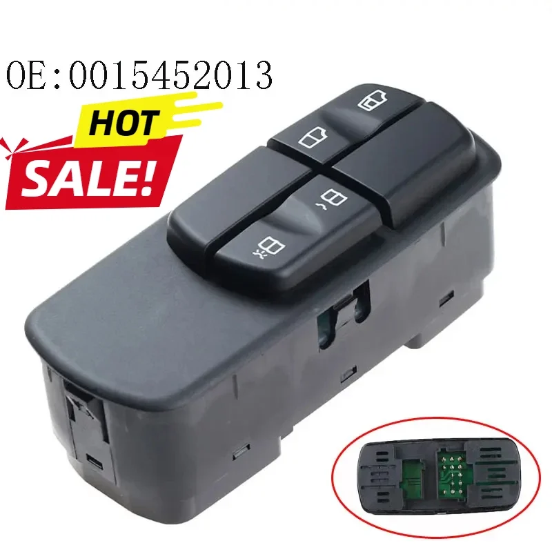 New Power Window Switch For Mercedes Benz Truck Atego 1998-2004 0015452013 A0015452013