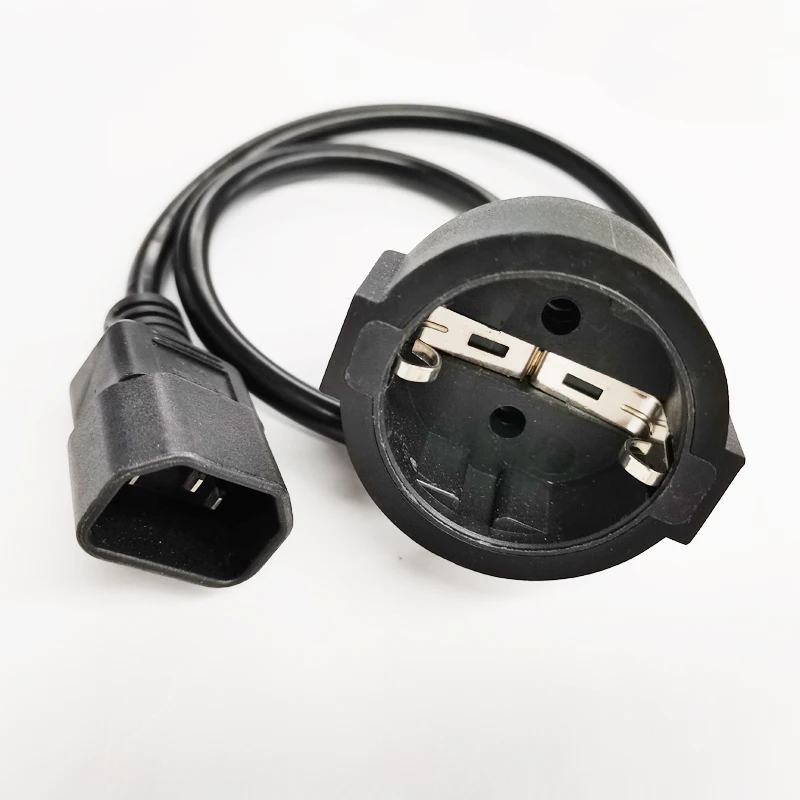 

NCHTE IEC 320 C14 Male Plug to European CEE 7/7 3Pin Female Socket Power Cord,C14 to EU SCHUKO PDU UPS Cable / 6PCS