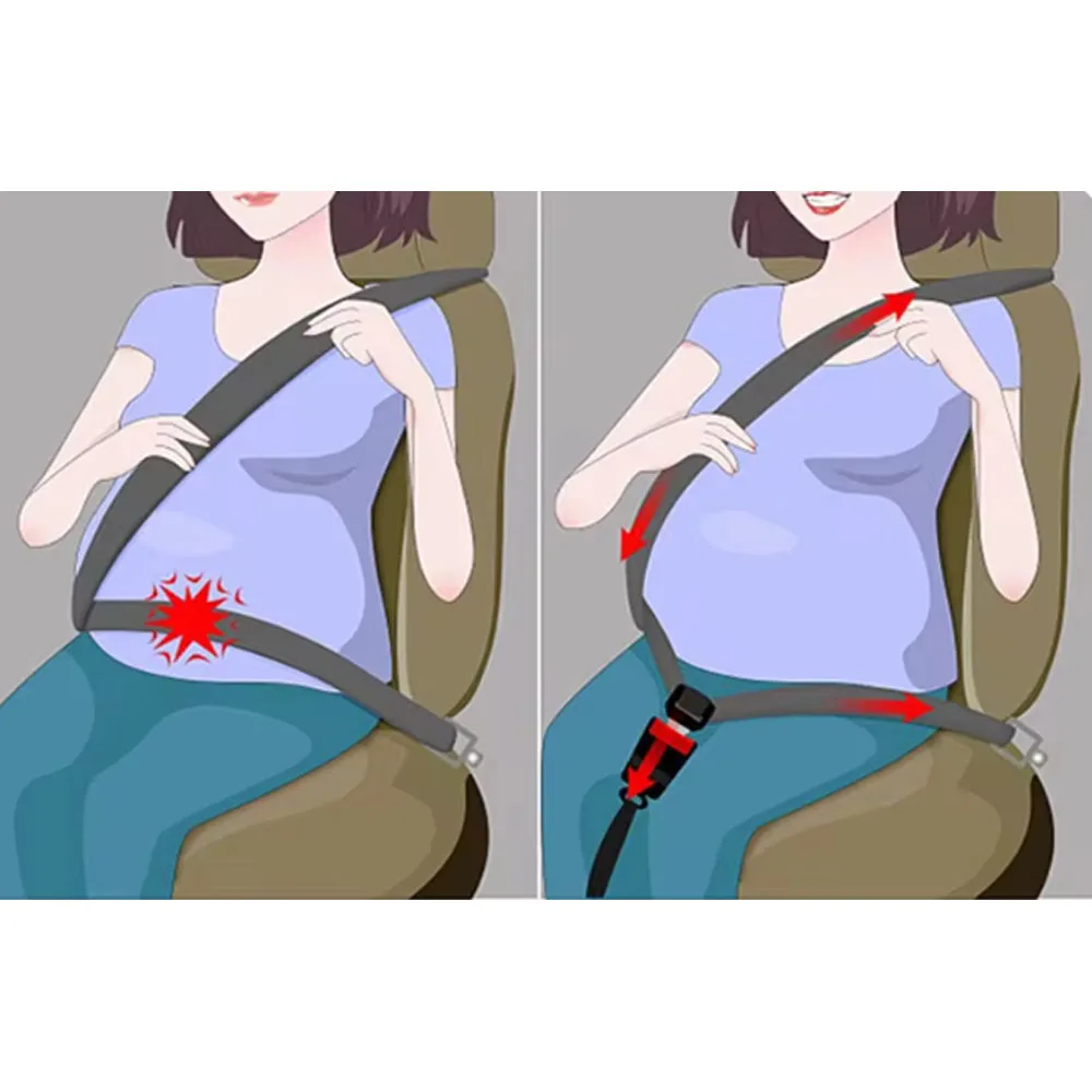 Safe Belt Pregnant Universal Pregnant Moms Belly For Maternity Car Accessories Woman Driving Seat Belt Adjuster Car Seat Belt image 4