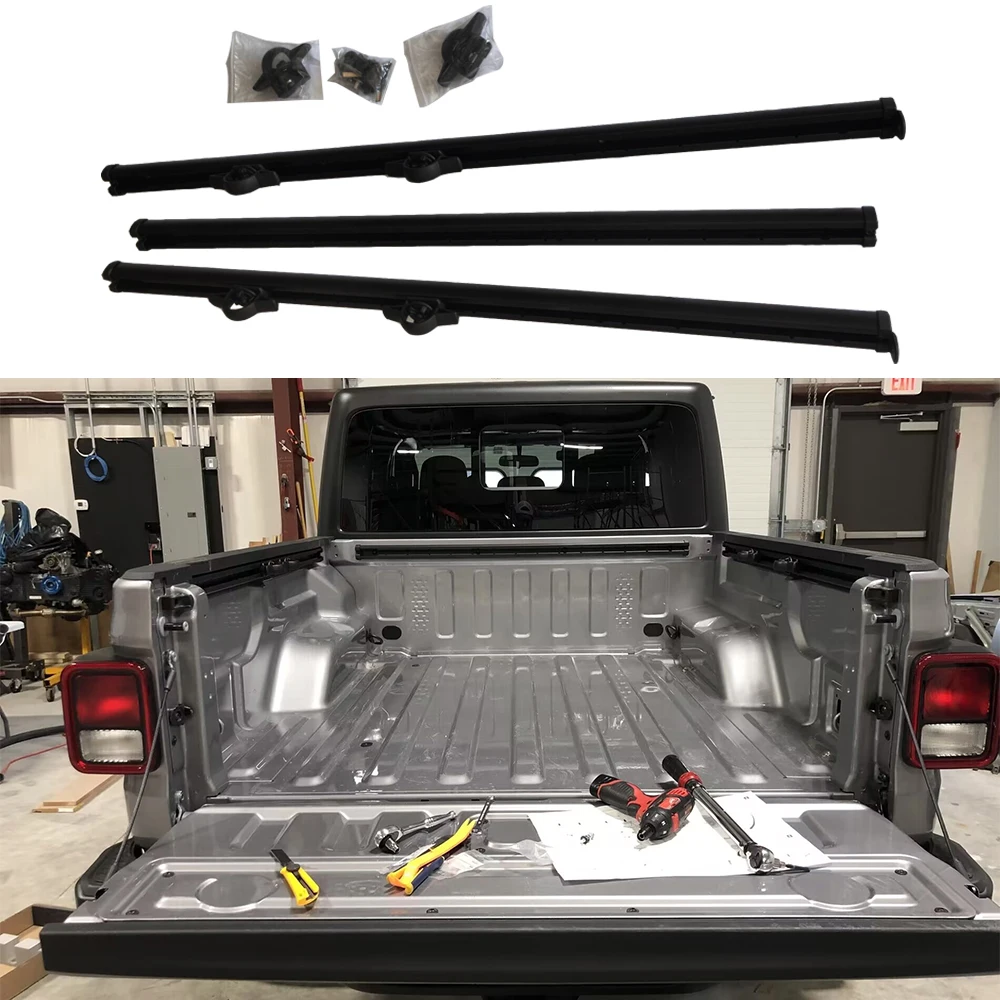 Trunk Trail Rail Kit Black Iron JT For Jeep Wrangler Gladiator JT 2020+ JT1018  LantSun