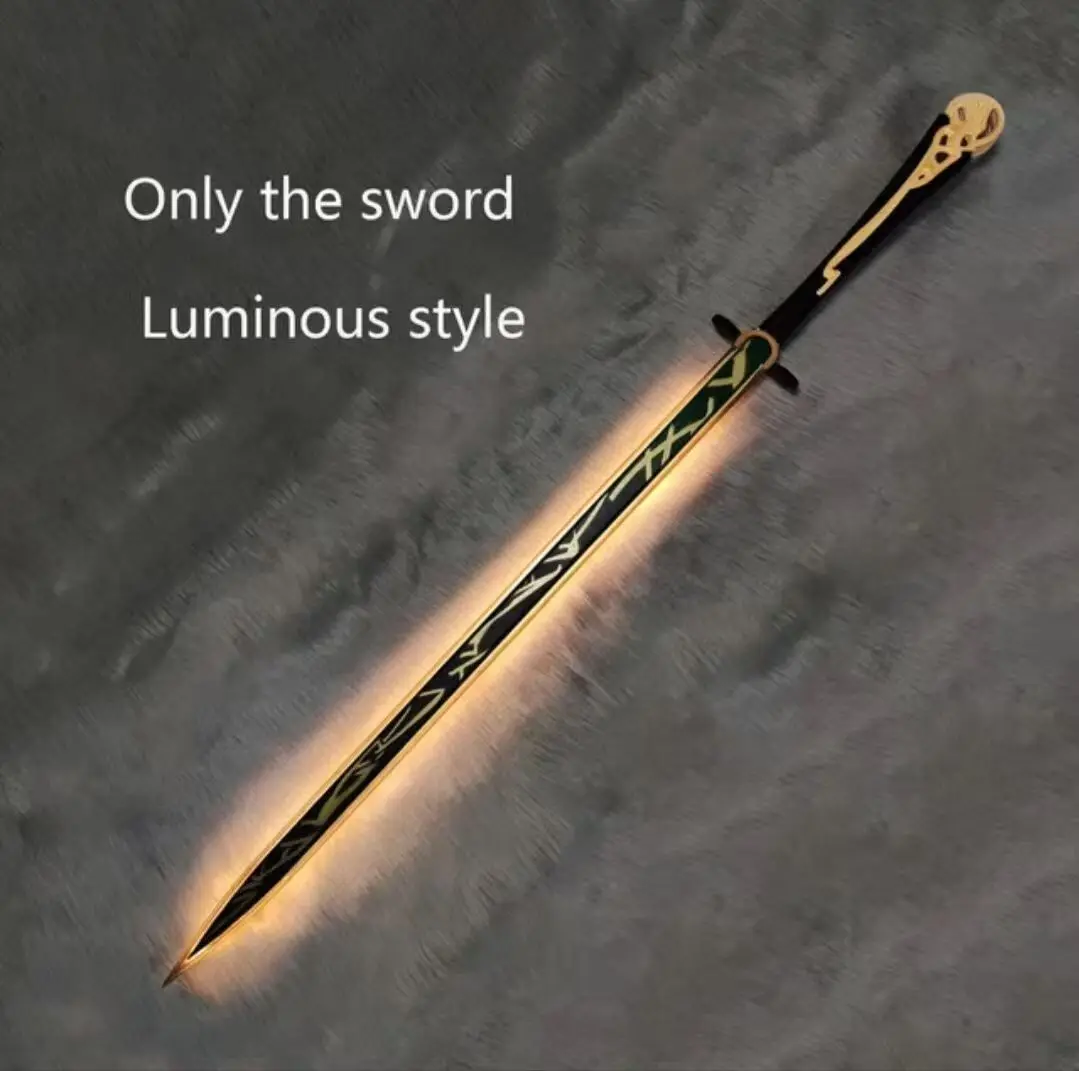 ดาบเรืองแสงชิวหยวนและอาวุธไม้ไผ่ เกมวูธีริงเวลส์ อุปกรณ์ประกอบคอสเพลย์ ฮาโลวีน คริสต์มาส ปาร์ตี้ ชุดแฟนซี