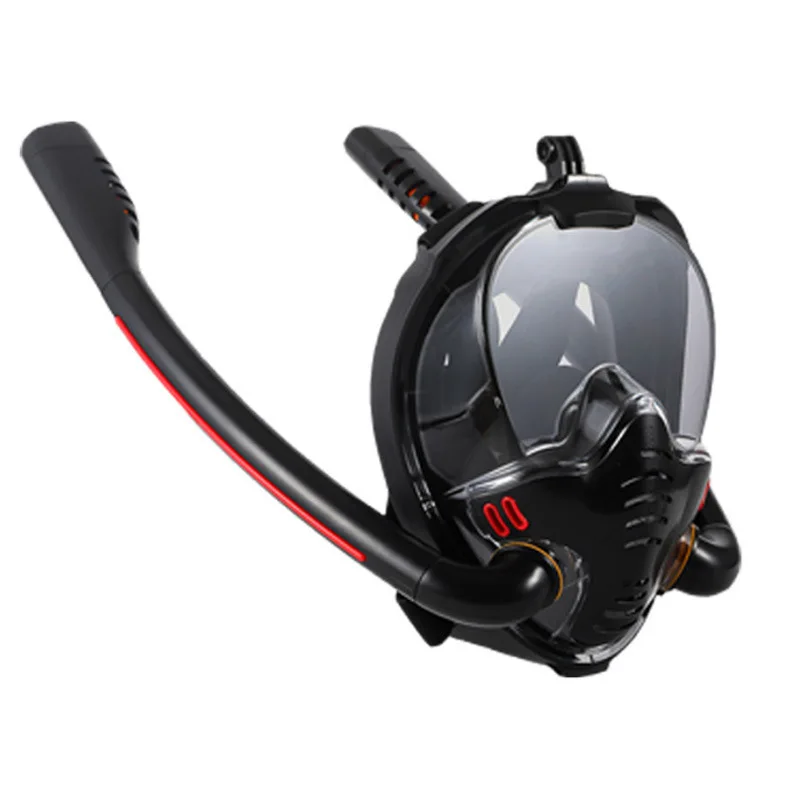 Cross-border Dual-tube Adult & Kids Diving Mask Snorkeling Swimming Full-face Anti-fog Waterproof Goggles view 4