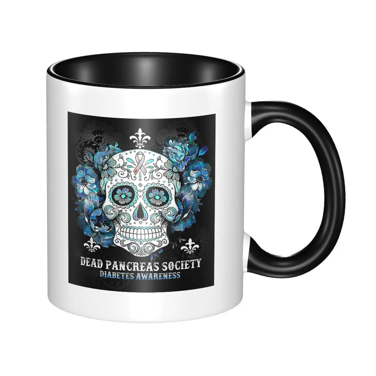 Sweet Mexico Halloween Sugar Skull Mug Funny Ceramic Coffee Cups Tea Mugs Milk Cup Drinkware Gift for Friends