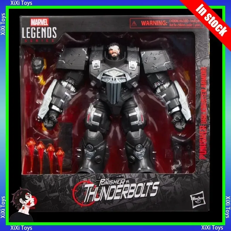 Em Estoque: NOVO Boneco de Ação Original Hasbro Série Legends Punisher (Armadura Hulkbuster) 6 Polegadas - Colecionável