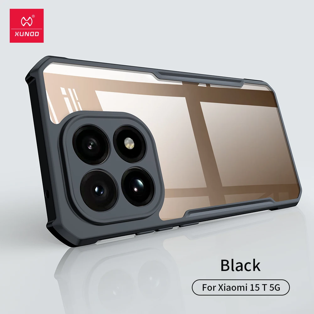 Etui XUNDD do Xiaomi 15T Pro, odporne na wstrząsy, z poduszkami powietrznymi, przezroczyste PC + TPU, wysokiej jakości ochrona, pokrowiec na telefon Xiaomi 15T, funda — zdjęcie produktu 6