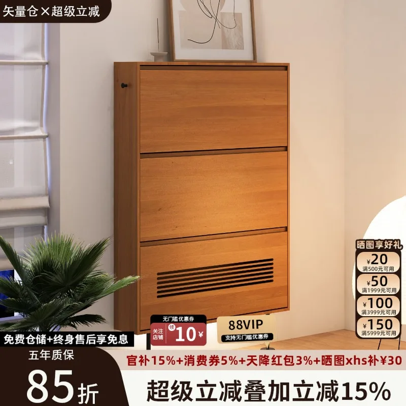 Entrance cabinet Simple household locker Wall wall cabinet 5